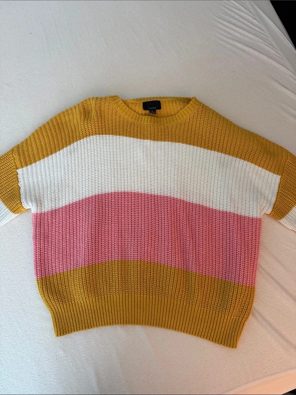 VICI Striped Color Block Crewneck Sweater Bundle - Lumière Size M - Picture 5 of 7
